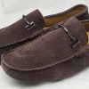 Go Tour Men's Slip On PENNY LOAFERS MOCCASIN Driving Shoes Flats BROWN SIZE 14
