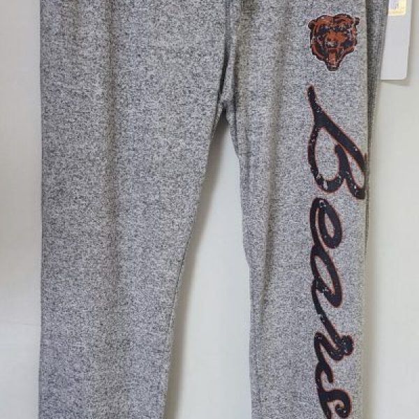 OFFICIAL NFL Chicago Bears WOMEN'S SLEEPWEAR Pajama Bottoms Heathered Grey S M L