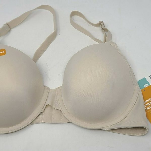 Simply Perfect by Warners UNDERARM SMOOTHING MESH UNDERWIRE BRA Butterscotch 34B