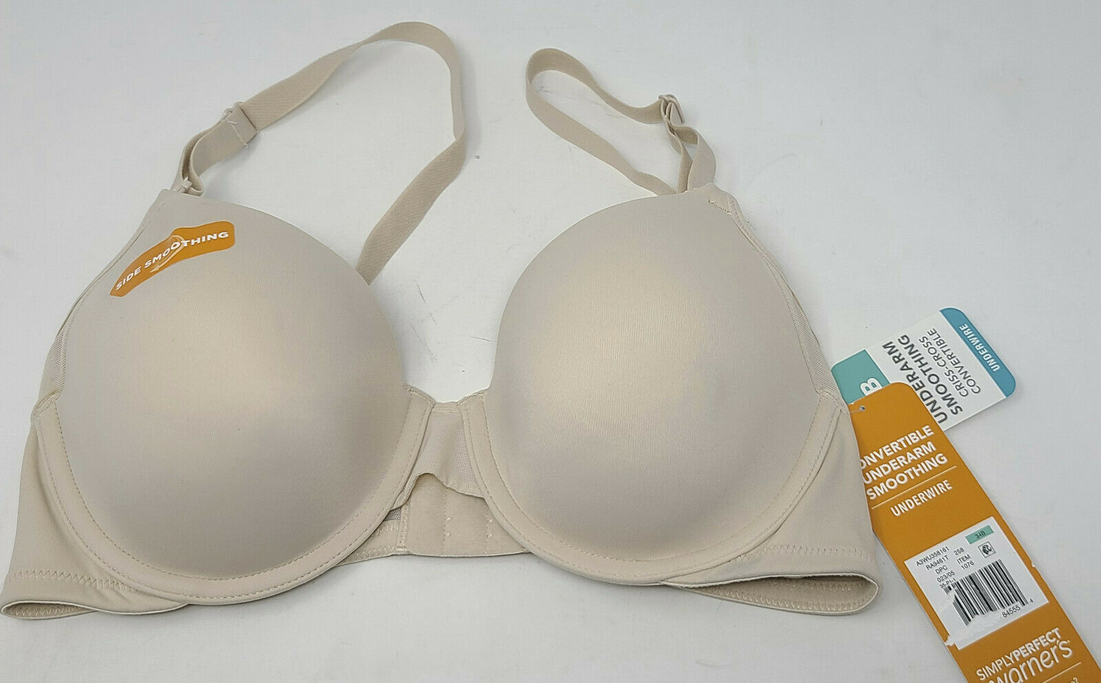 Simply Perfect by Warners UNDERARM SMOOTHING MESH UNDERWIRE BRA  Butterscotch 34B – Caleb's Treasures