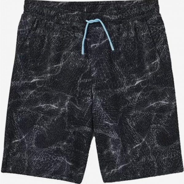 All in Motion Boys' Quick Dry HYBRID Board Shorts - Black / Gray L (12-14) NEW!