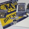 OFFICIAL MLB Milwaukee Brewers Merchandise 6 PACK Decals Flags Socks Emblem etc.