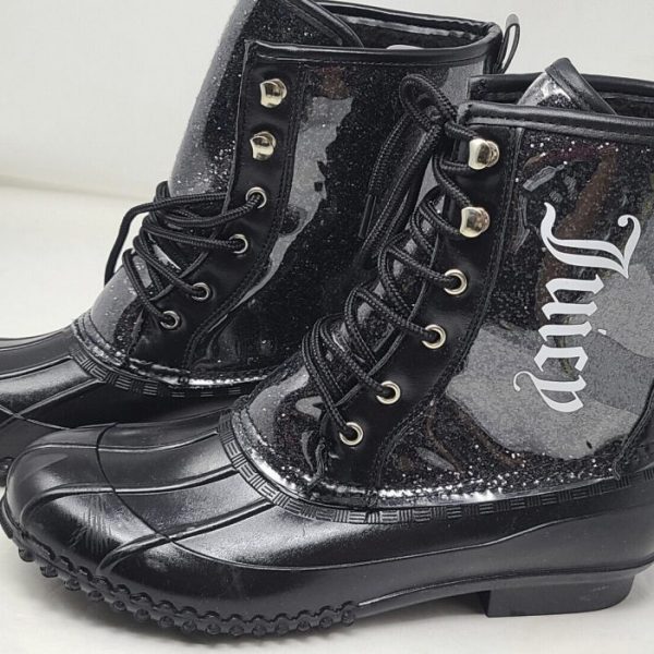 Juicy Couture JC-Talos Women's Black RAIN Boots - Size 10 (413)