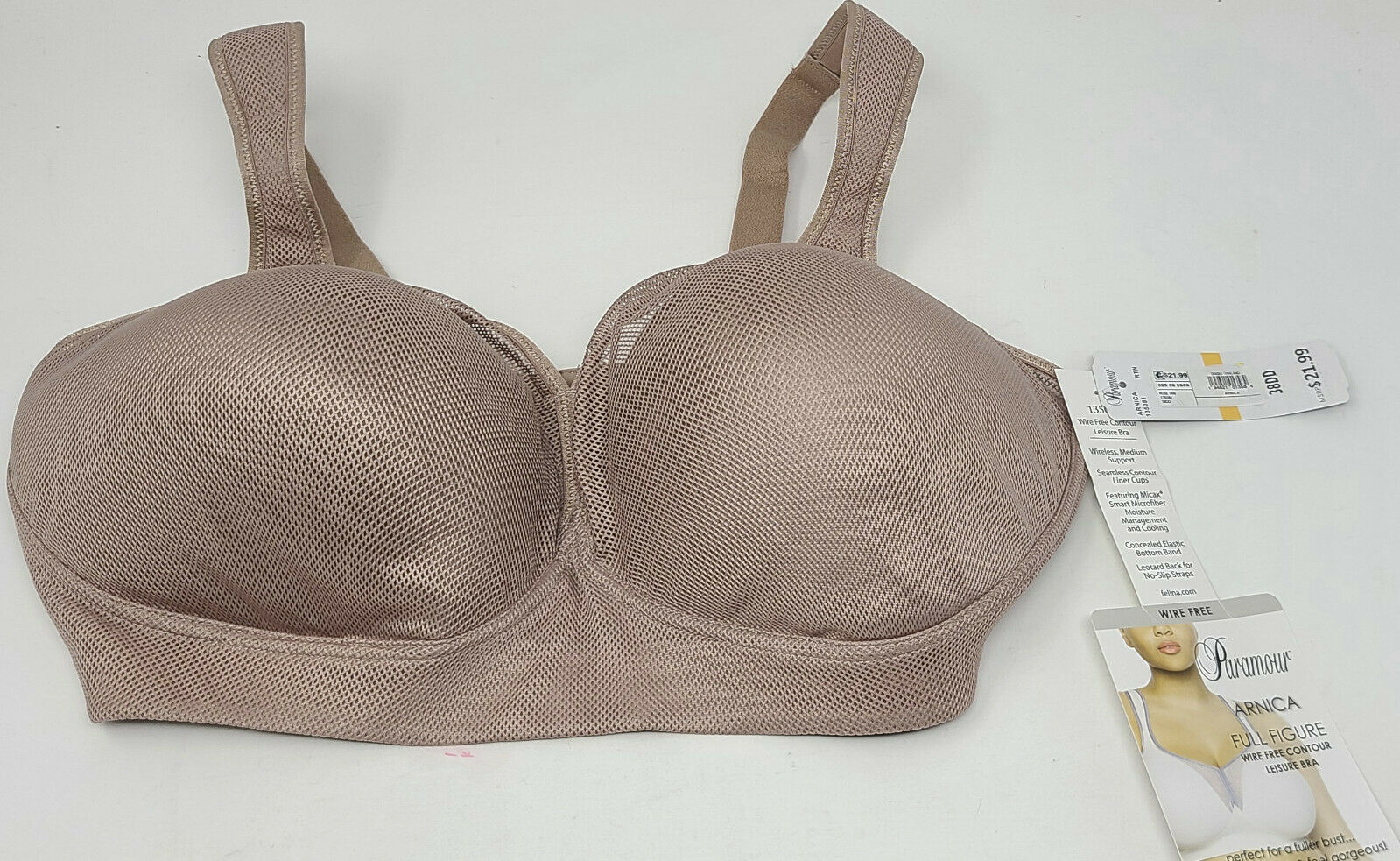 Ambrielle Everyday Full Coverage Underwire Bra 38D Gray Thinly Lined 2 Hook  EUC - Ultimate Encounter